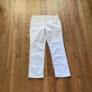 Jones New York Lexington White Jeans 12P